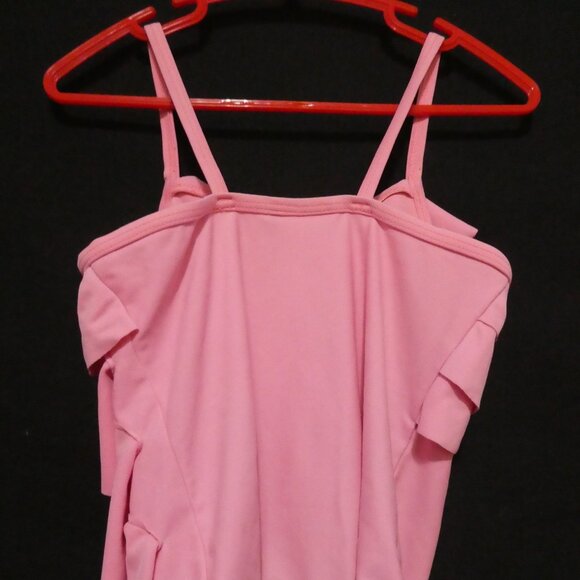Pink Ruffle Tiered One Piece Swimsuit | size 6 girls - Picture 10 of 11